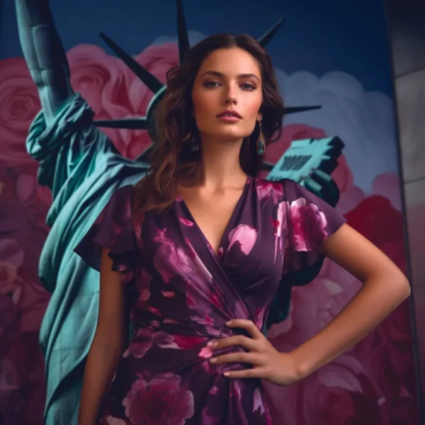 Titled 'Liberty Wonder' one of the Fantasy Paraphrase series prints by Adele Frank