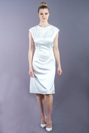 Ecru A-line dress